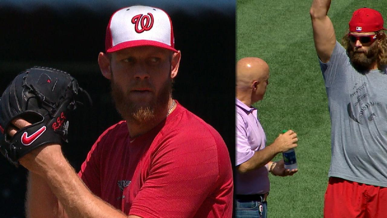 Strasburg throws sim game, set for rehab start