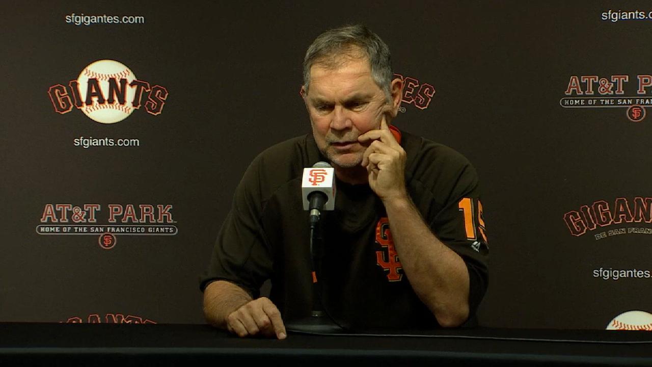 Bochy on Bumgarner in 3-1 win