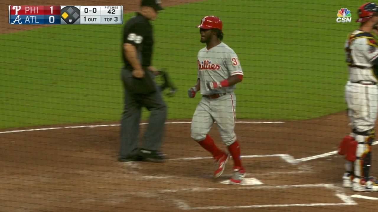 Herrera's Little League homer