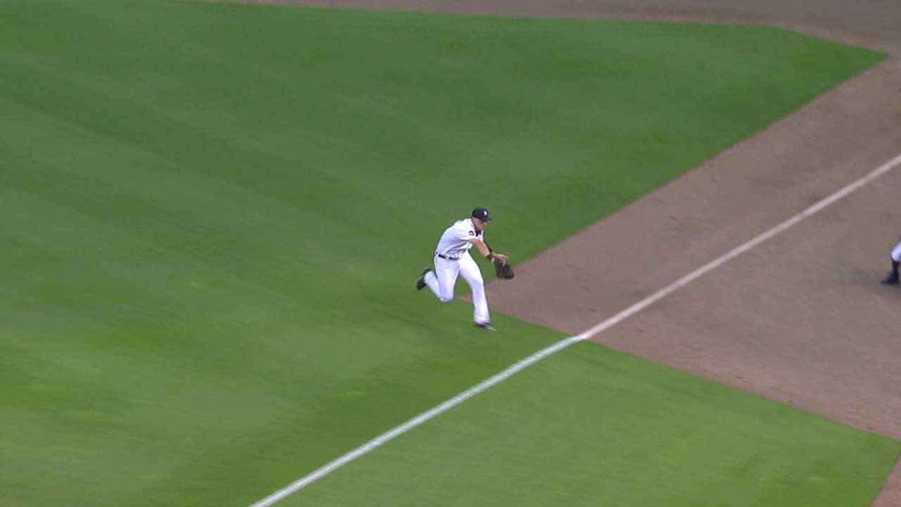Adduci's nice catch