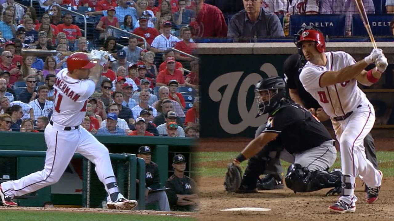 Zimmerman's two-homer night