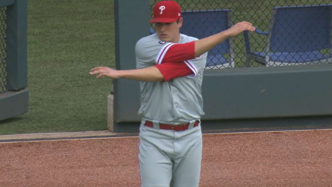 Eickhoff strong as Phillies hold off Braves