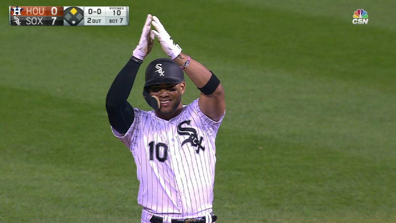 Moncada rips a double to right