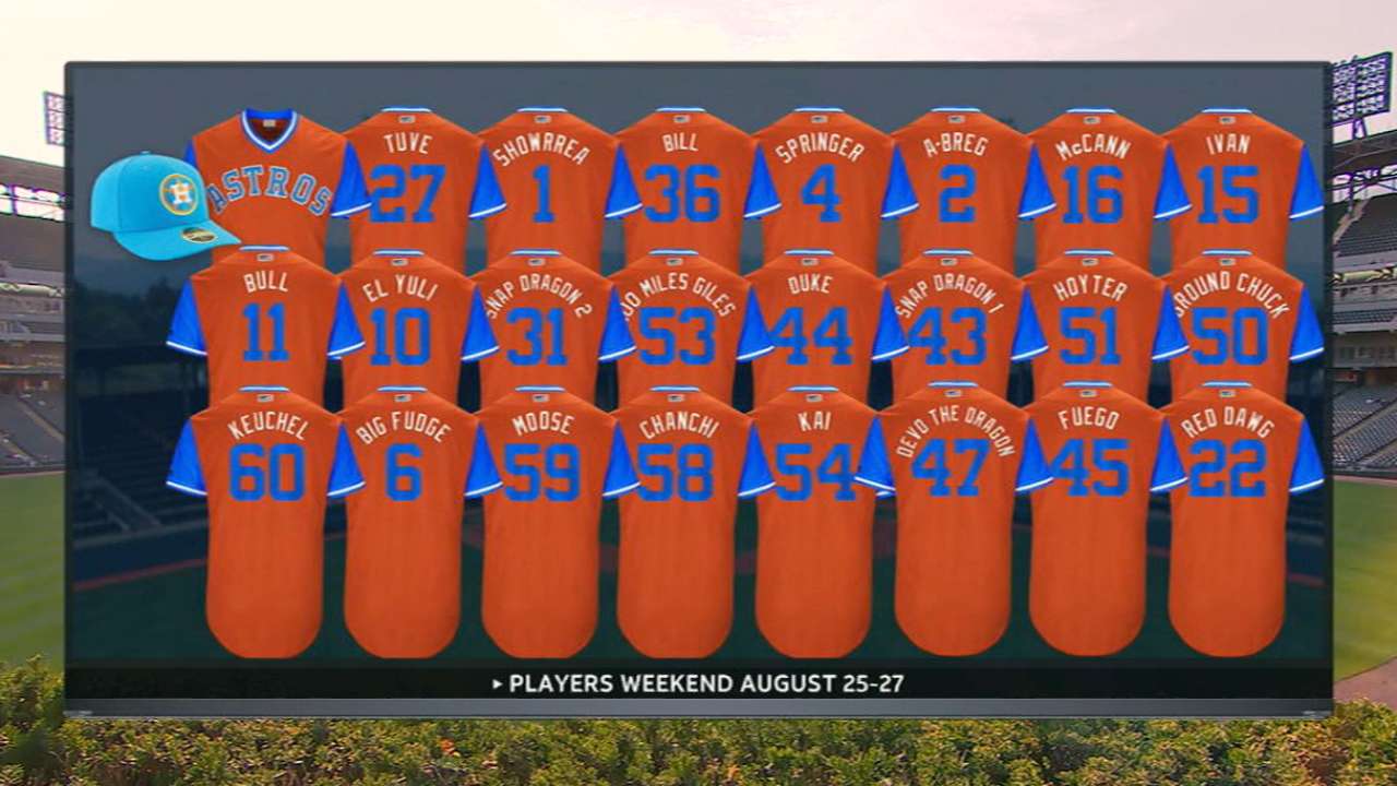 astros players weekend uniforms