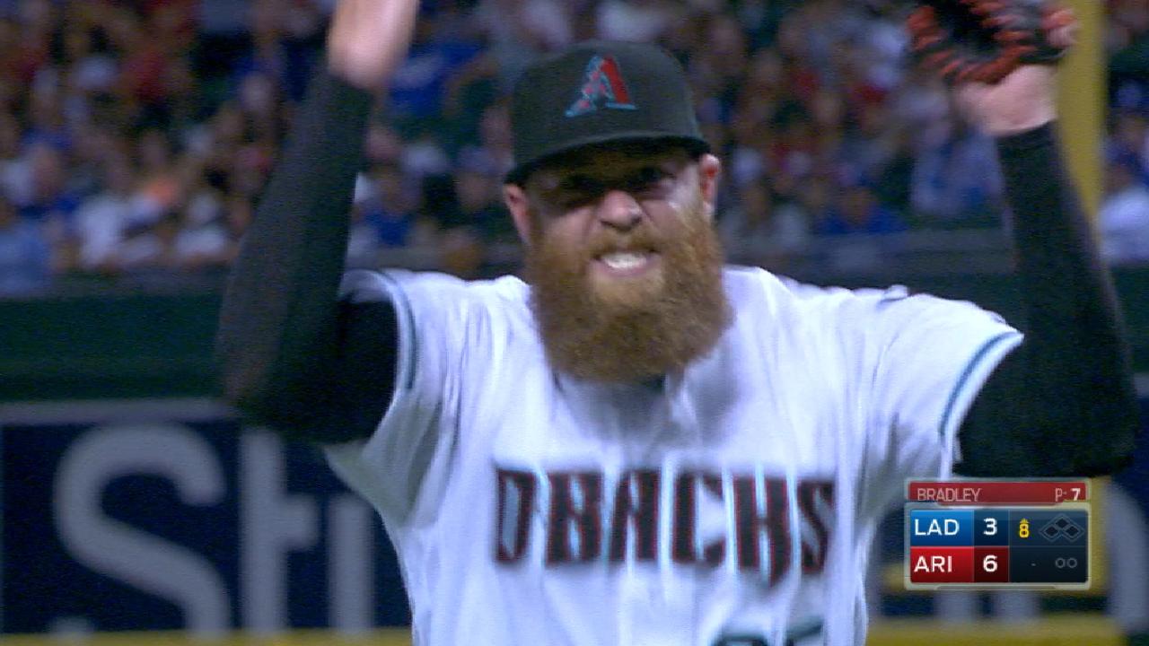 Bradley pumped up to end the 8th