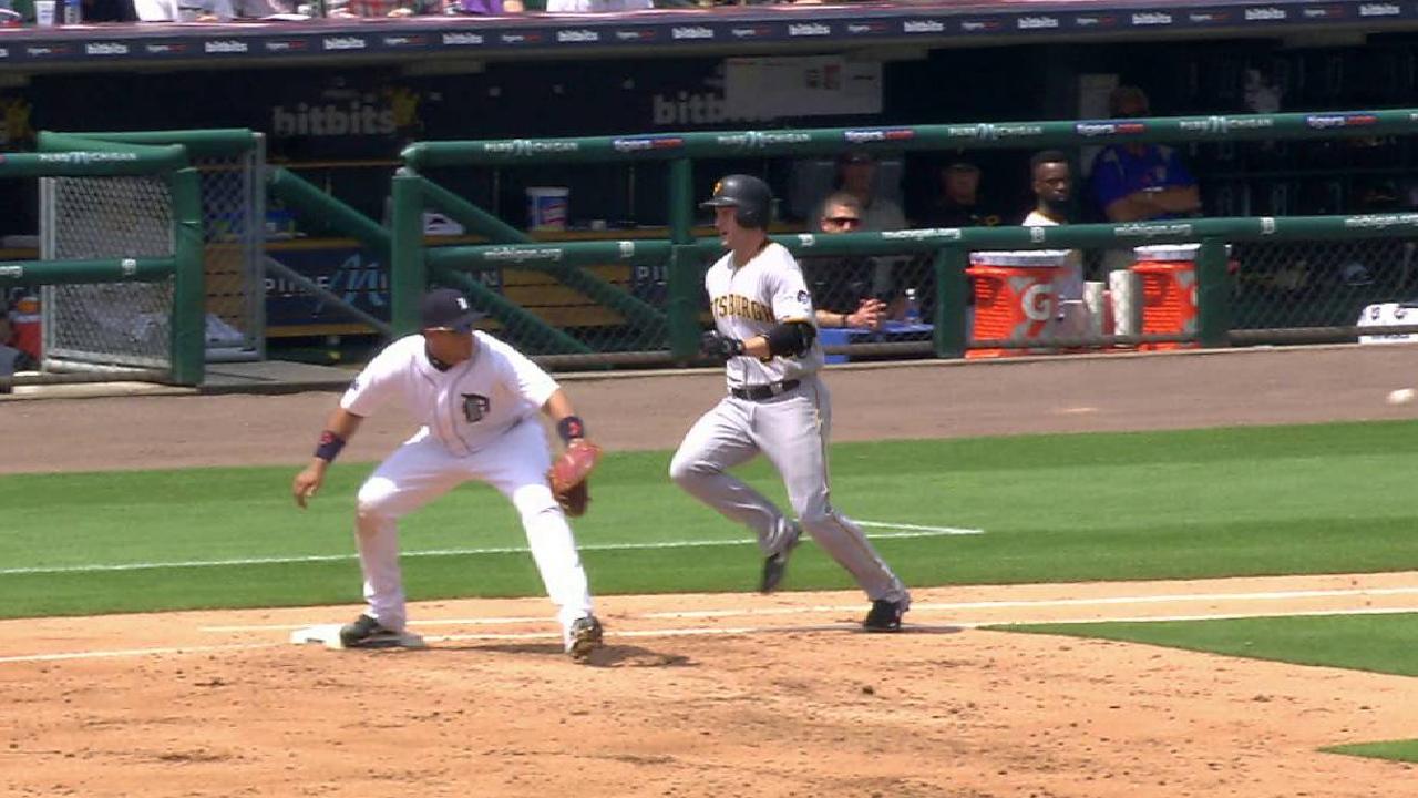 Freese reaches first