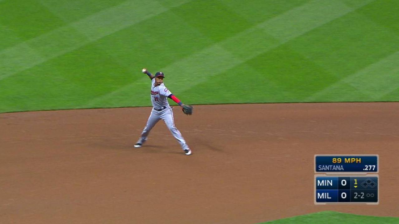 Enns retires Santana