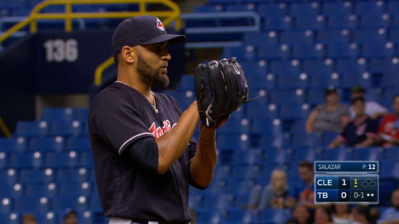 Salazar strikes out eight