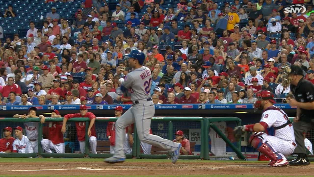 Walker's four-hit game