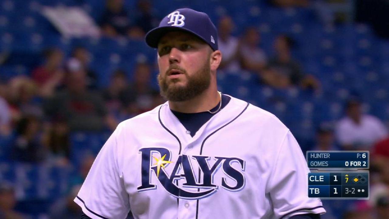 Hunter strikes out Gomes