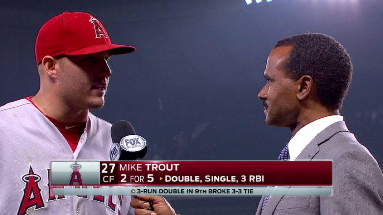 Trout on win over Mariners
