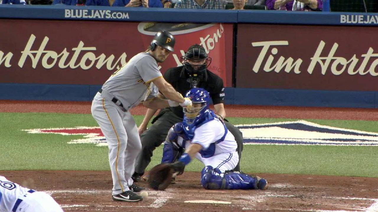 Jaso hit by pitch after review