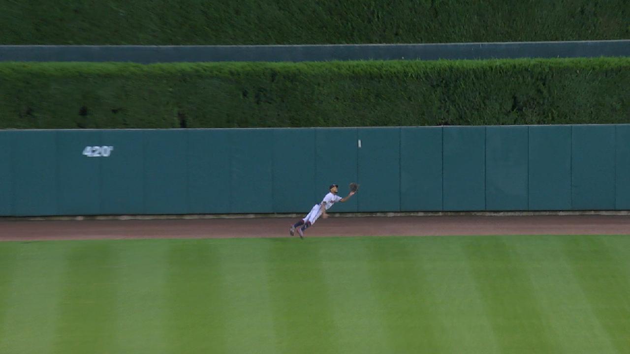 Buxton's magnificent diving grab