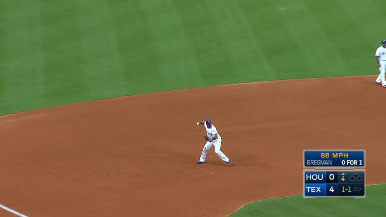 Beltre's superb diving stop