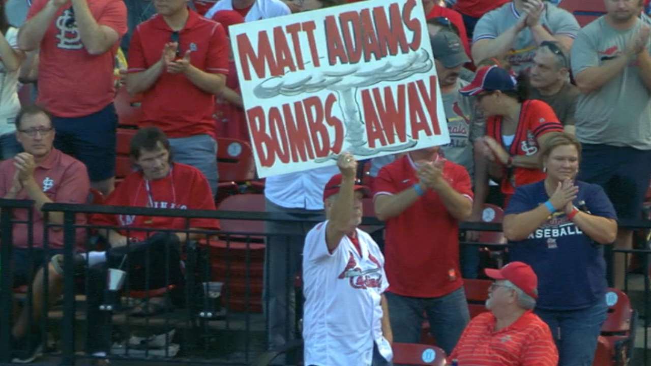 Adams warmly received in return to St. Louis
