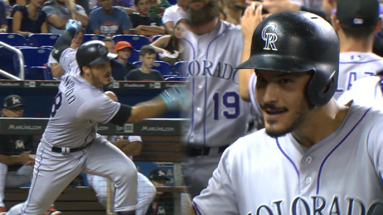 Arenado reaches 100 RBIs on 2-run homer