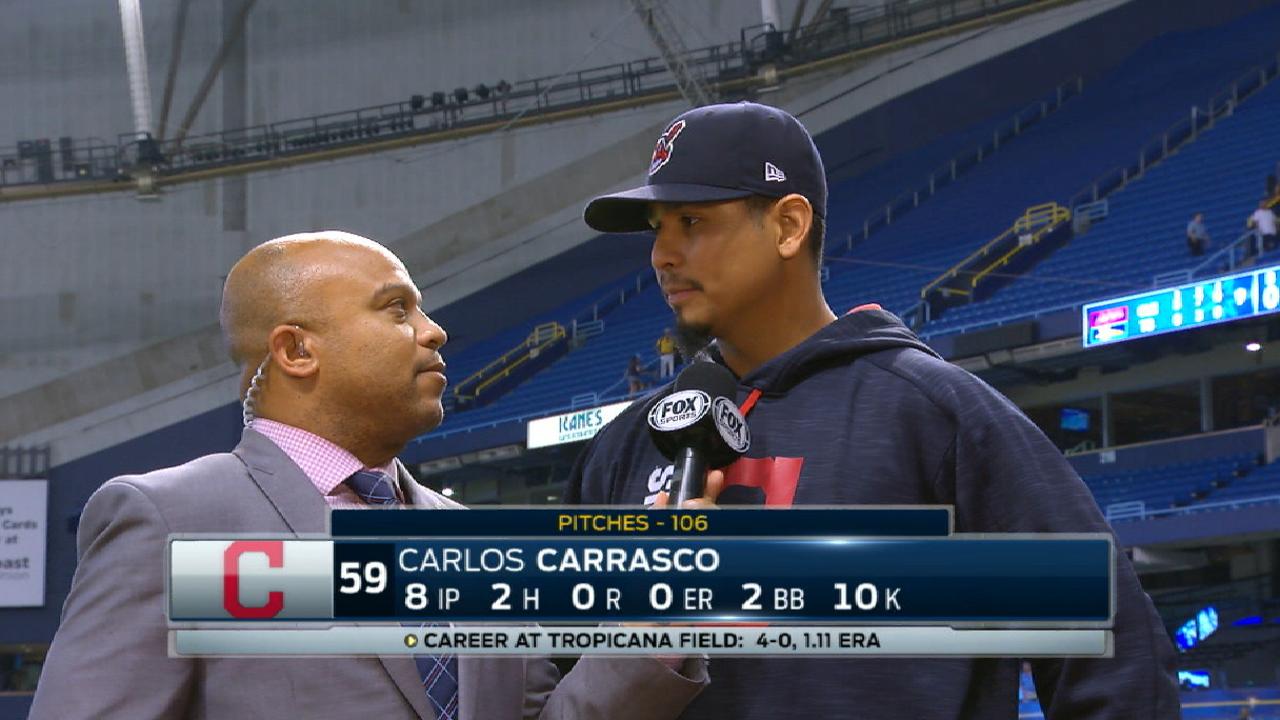 Carrasco on near no-hitter