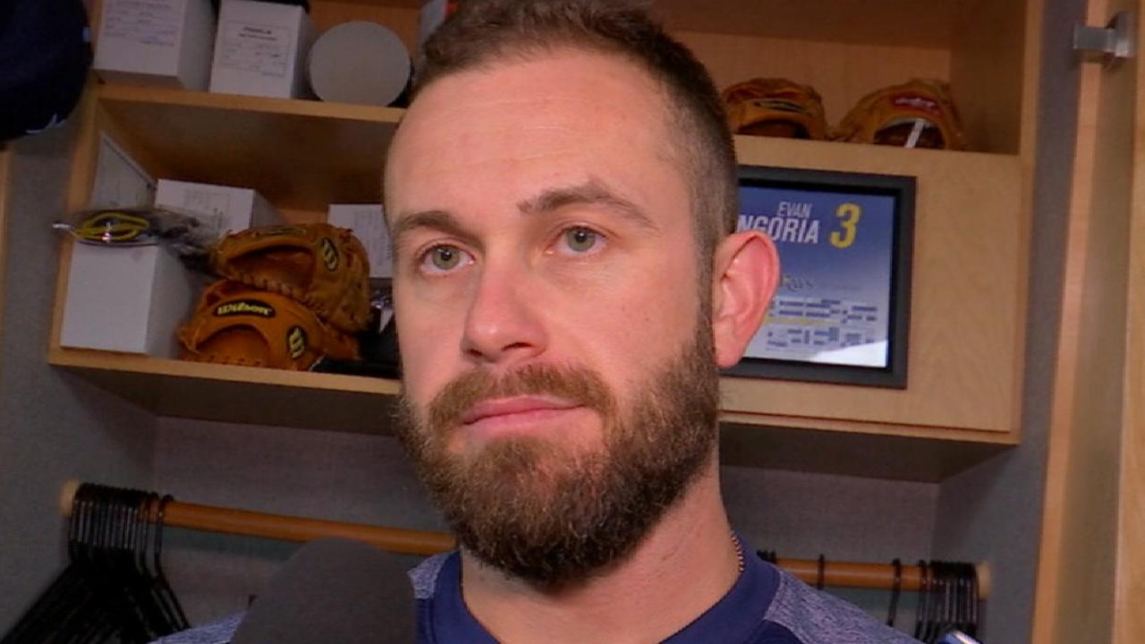 X-rays negative after Longo hit by liner