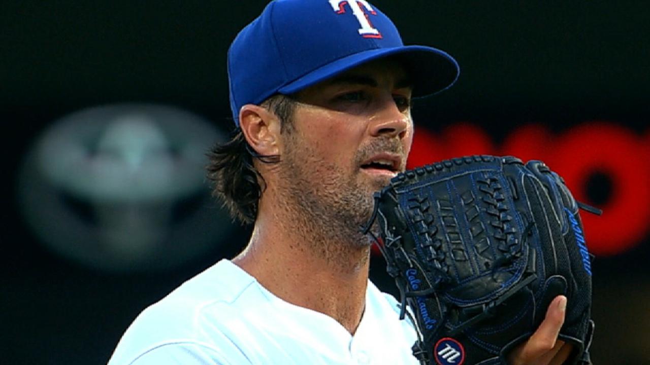 Hamels' scoreless start