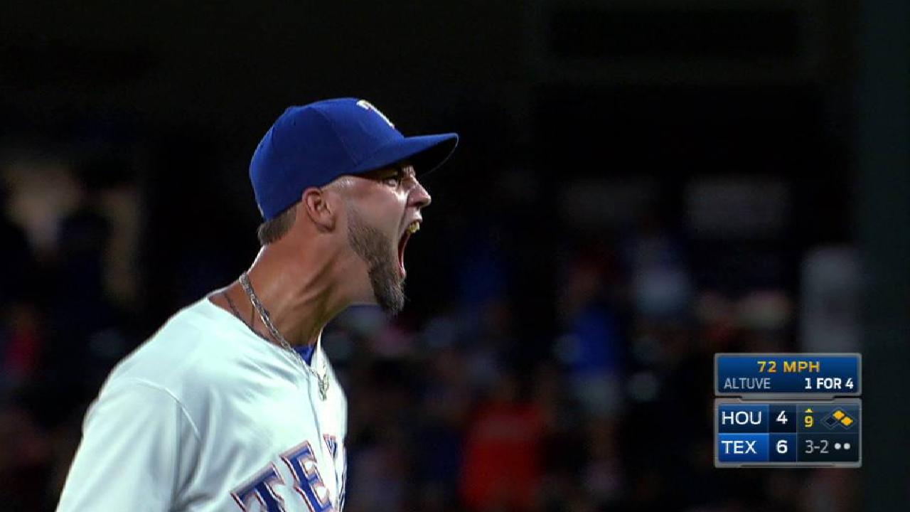 Rangers hold on, send Astros to 4-game skid