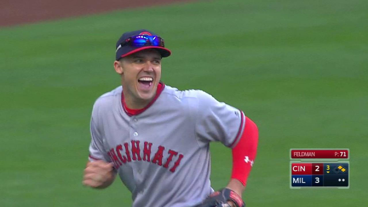 Duvall's strong throw home