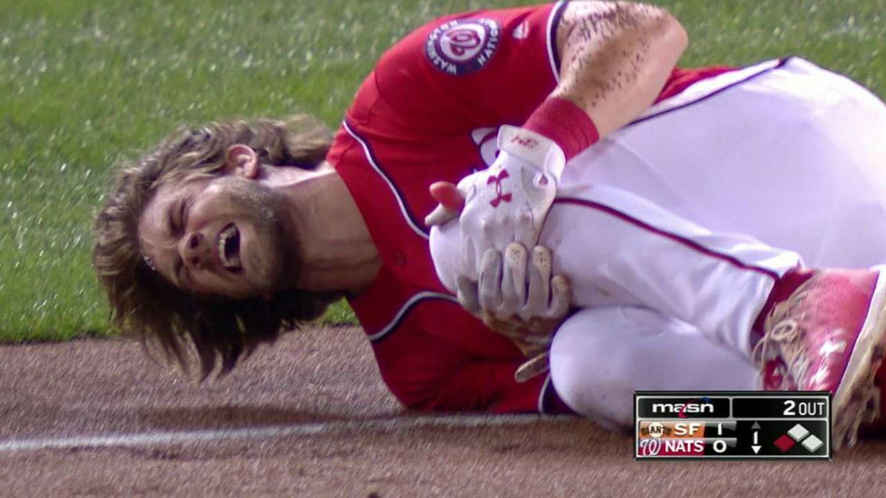 Harper injures knee