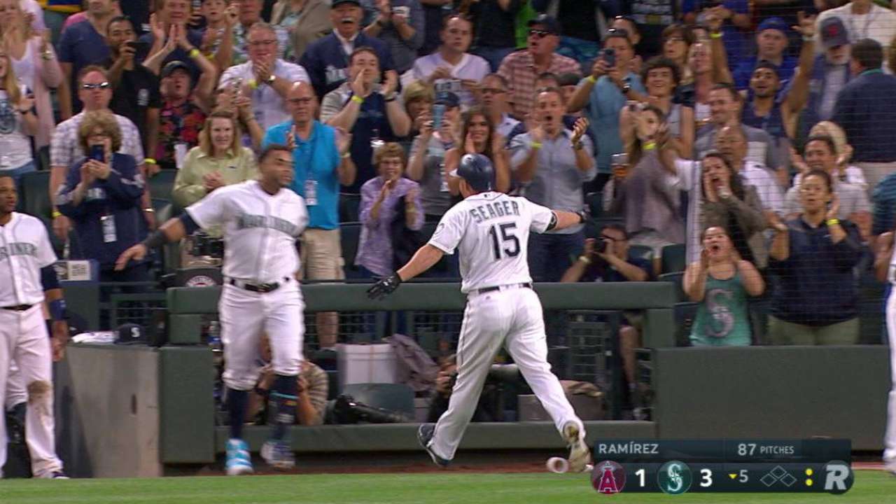Mariners can't hold off Halos, drop 3rd straight