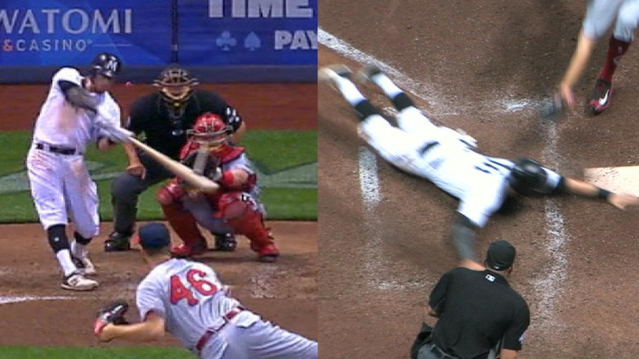 Sogard scores on wild pitch to end Crew's skid