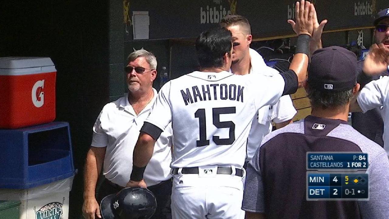Mahtook scores on a passed ball