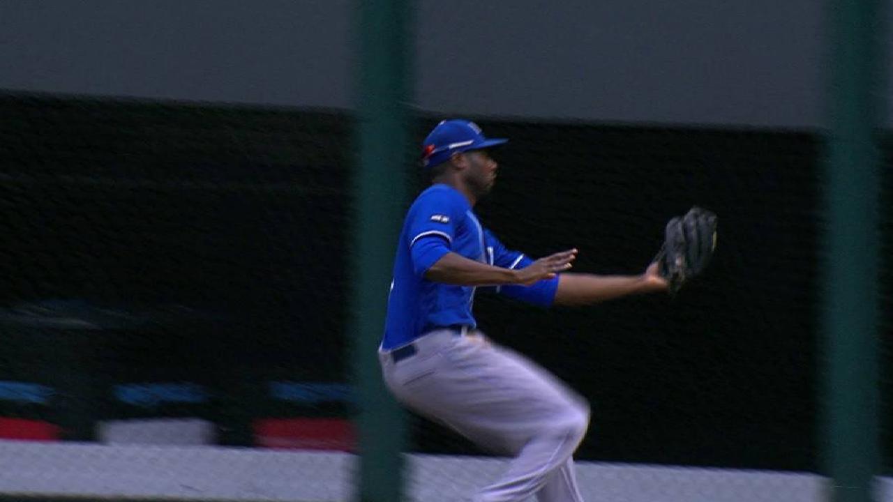 Cain's terrific running catch