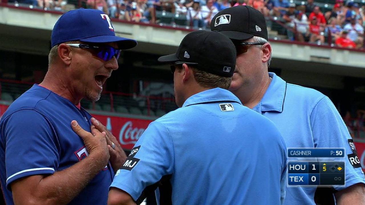 Banister tossed in the 5th