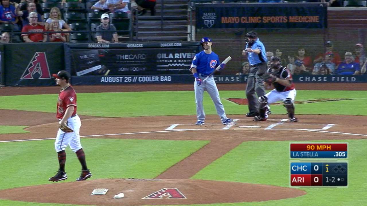 Featuring curve, Godley K's 4 Cubs in 1st