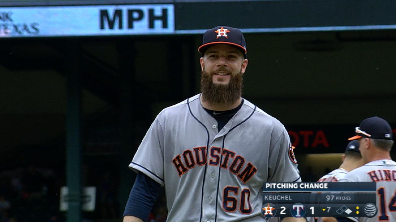 Keuchel ouduels Cashner as Astros halt skid