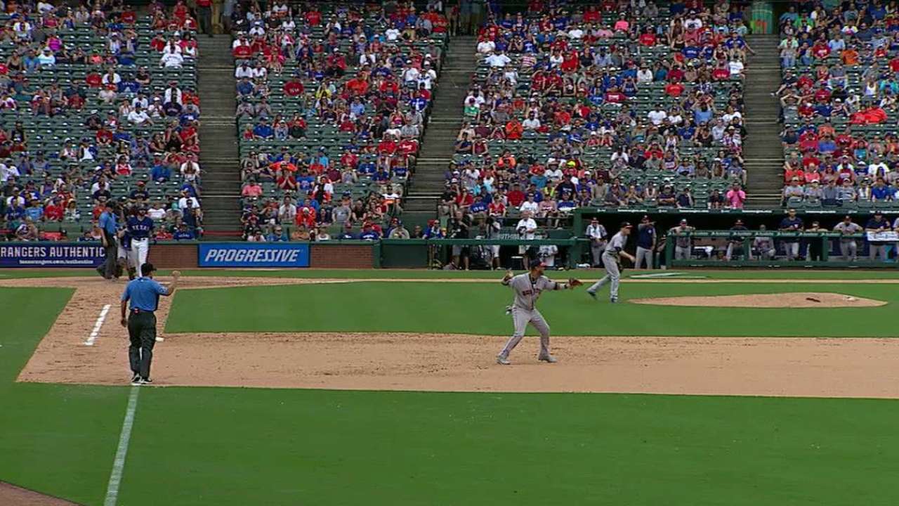 Gurriel starts huge double play