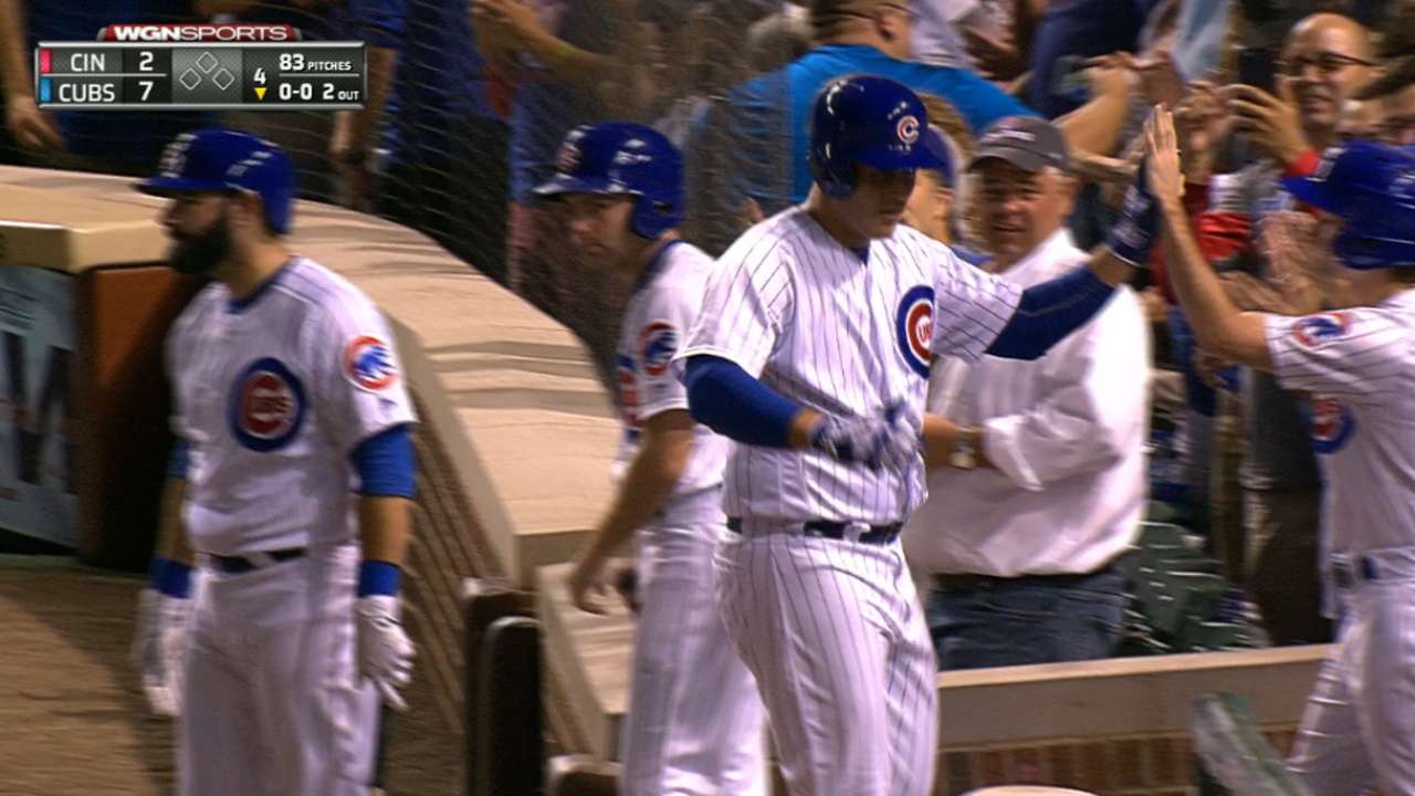 Cubs' five-run 4th