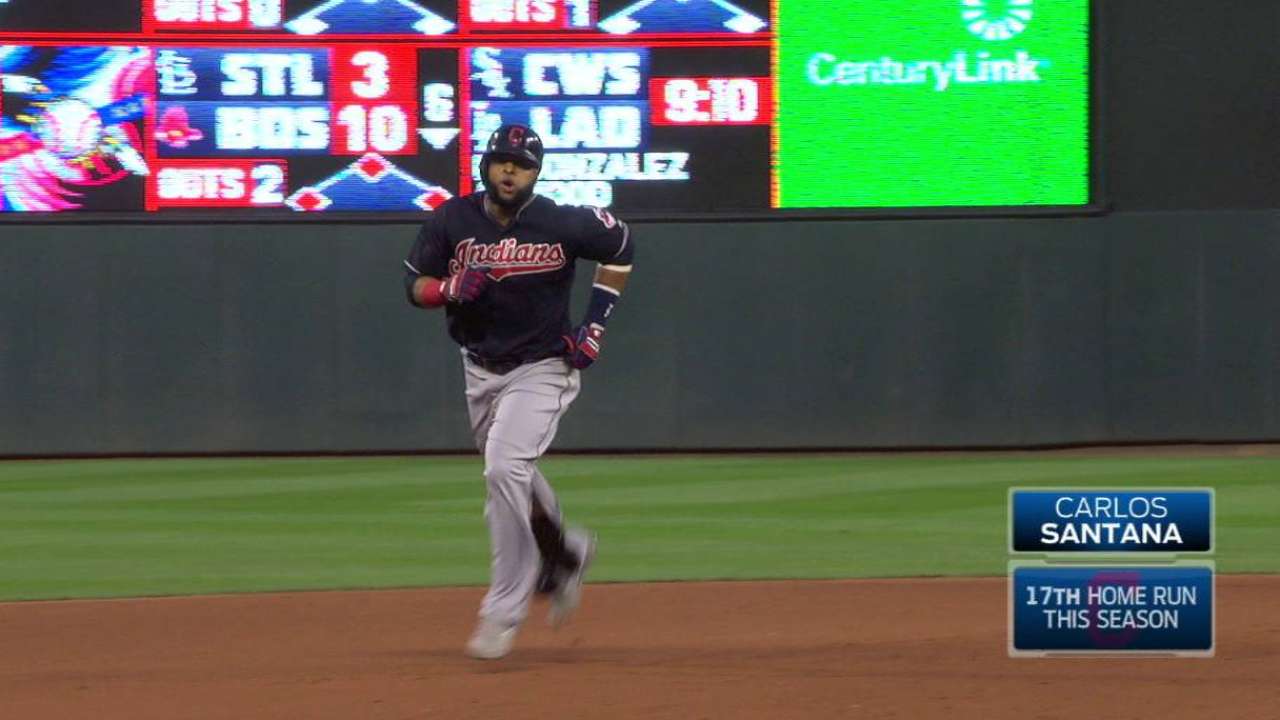 Indios respaldan a Danny Salazar con cinco jonrones