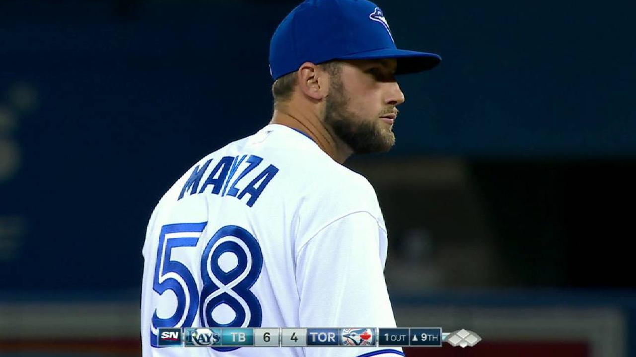 Mayza's first MLB strikeout