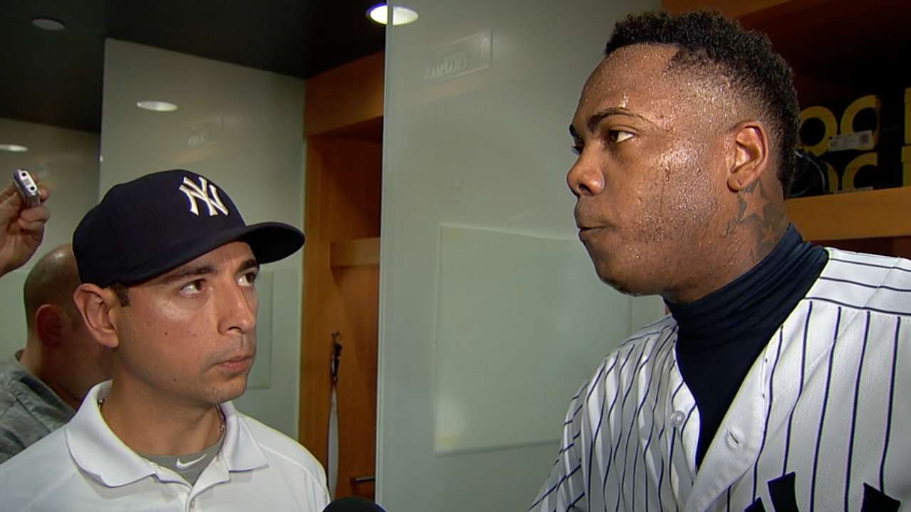 Chapman on outing vs. Mets