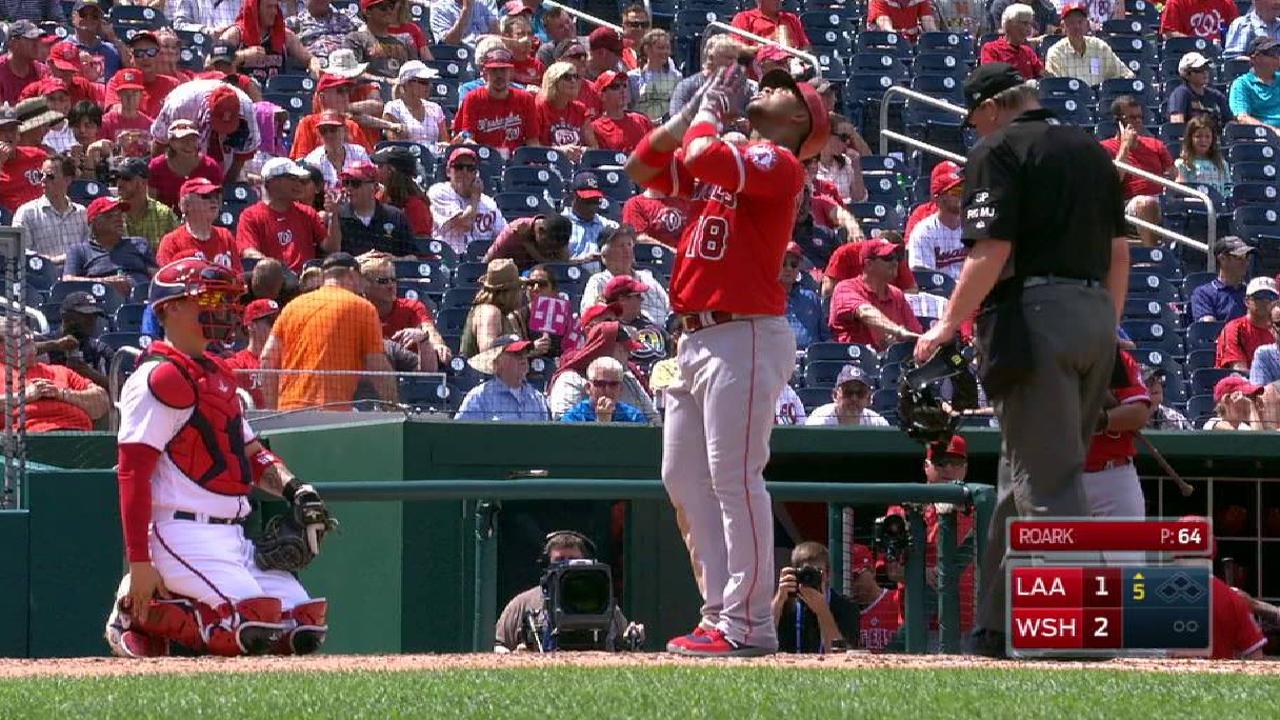 Angelinos vencen por la mínima a los Nacionales con par de jonrones
