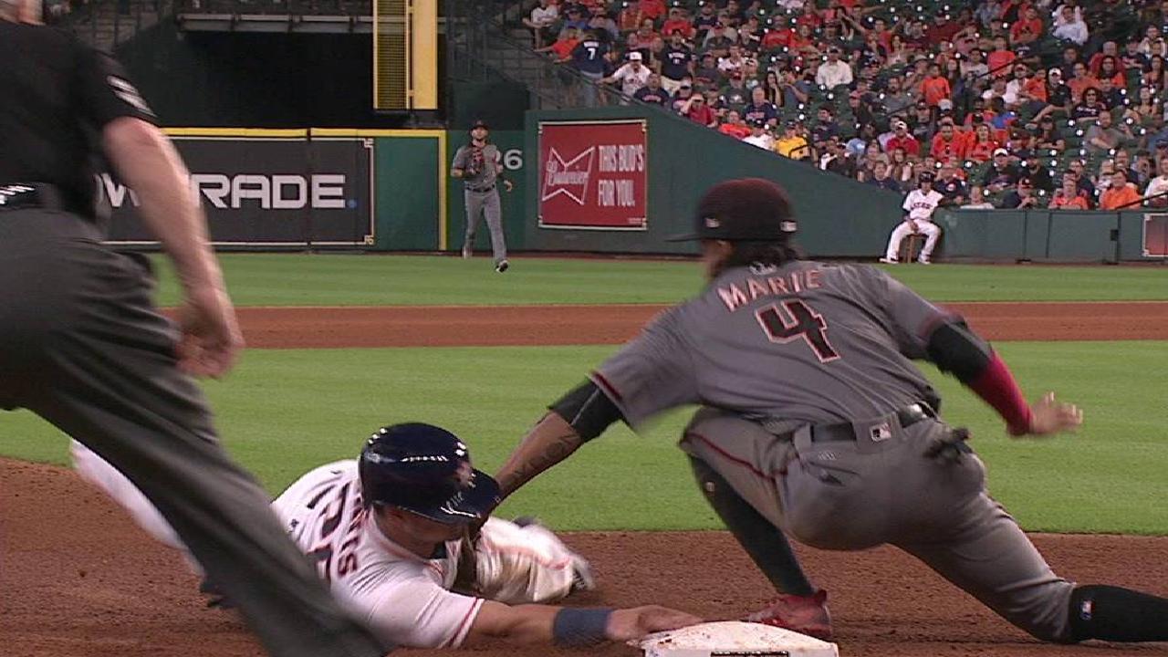 D-backs turn DP, call stands