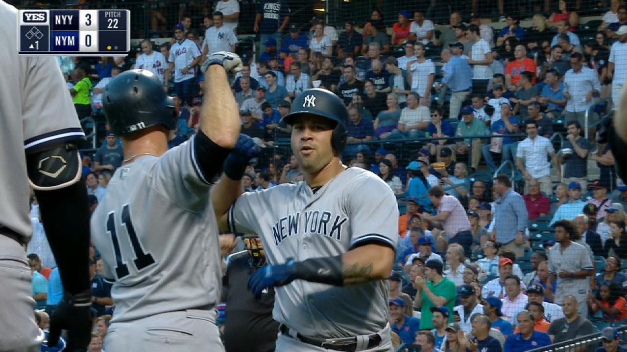 Gary Sánchez y Luis Severino guían Yankees sobre Mets