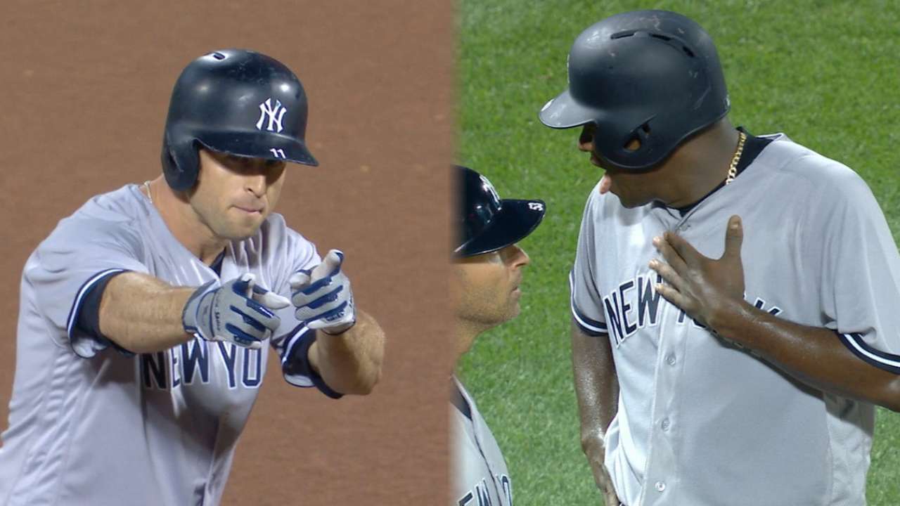 Gardner's two-run double