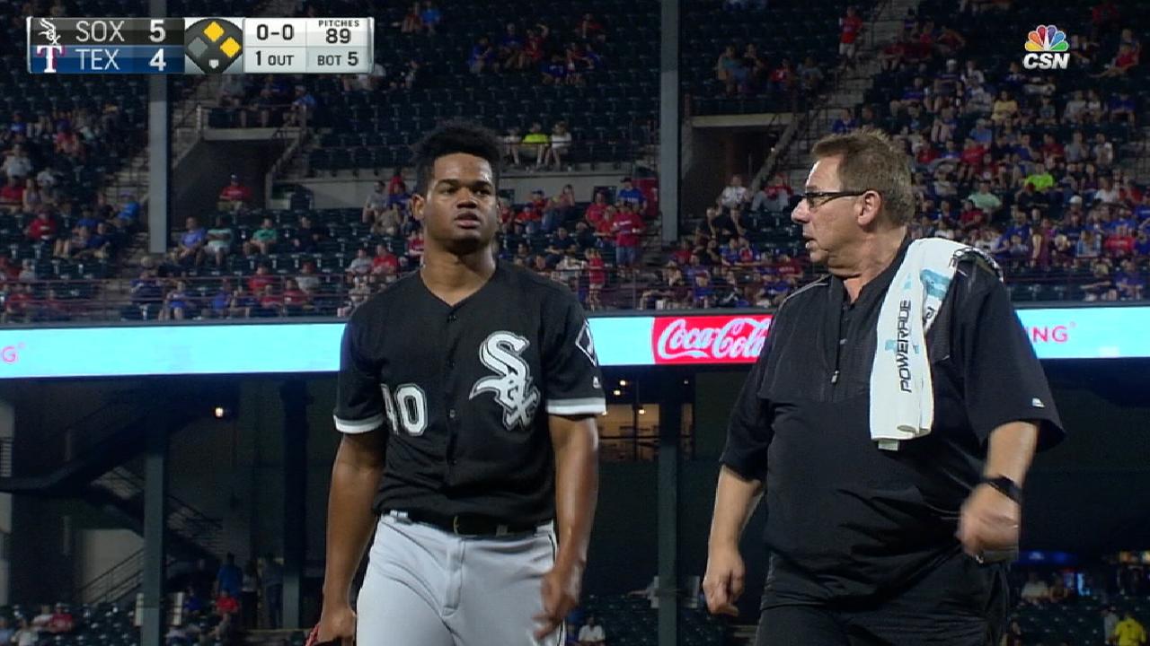 Lopez gets lesson on pitching through pain