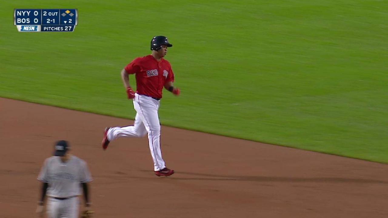 Devers' two-run home run