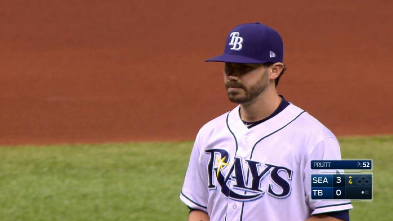Pruitt allows 6 runs, offense struggles in loss