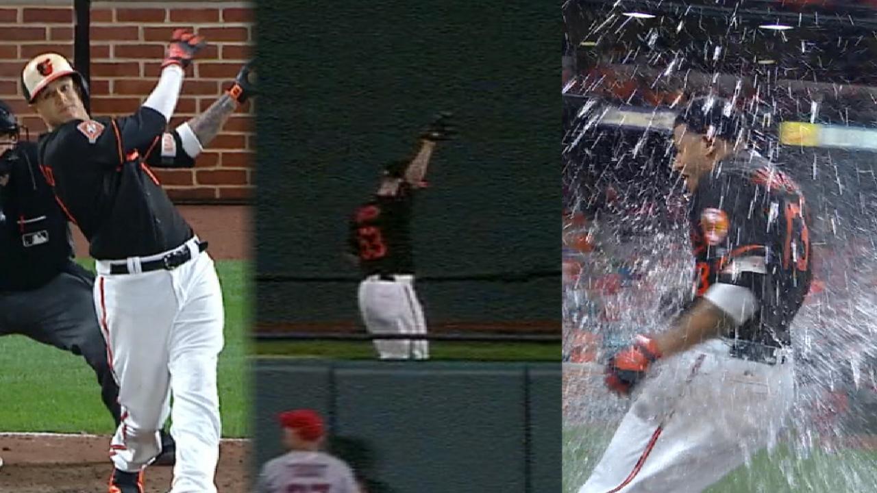 Con grand slam de Machado, Orioles dejan en el terreno a los Angelinos
