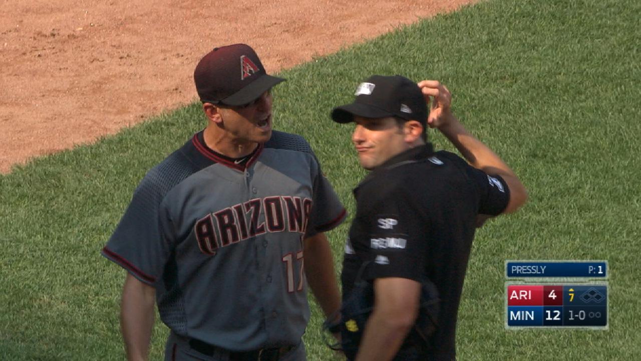 Luvollo gets ejected in the 7th