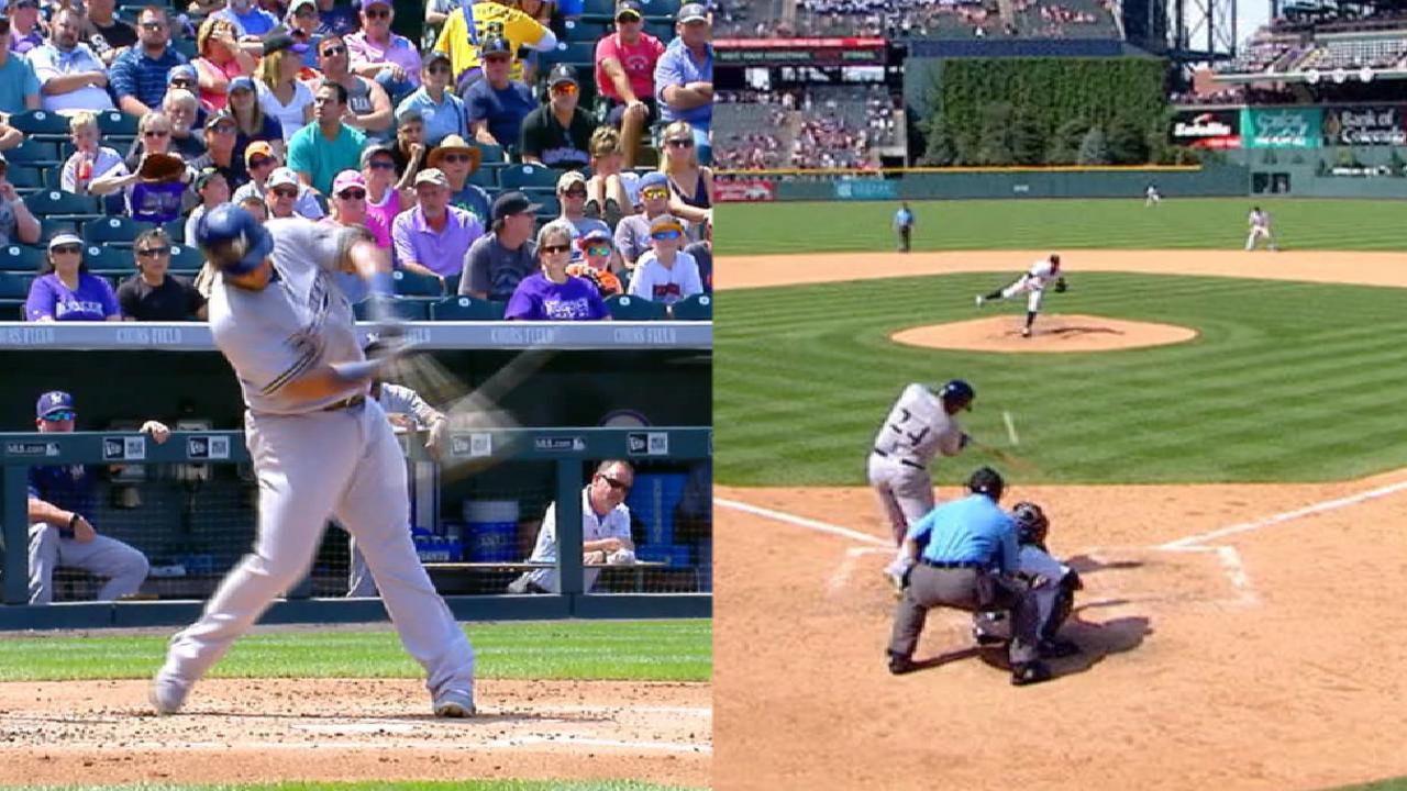 Aguilar levantó a Cerveceros sobre Rockies con par de jonrones