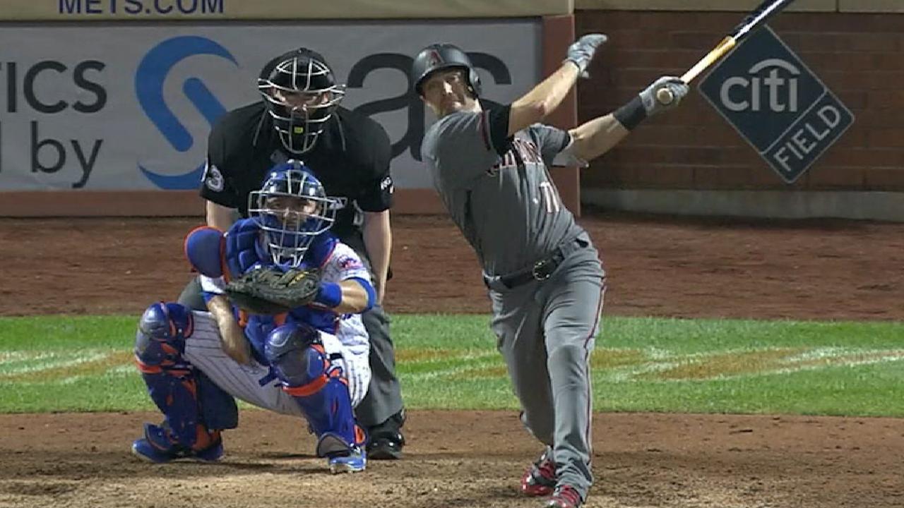 Jonrón de A.J. Pollock en el 10mo guía a D-backs sobre Mets