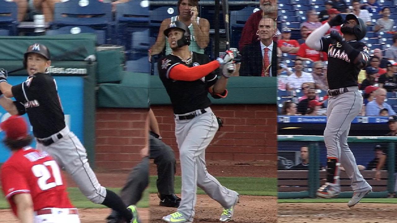 Marlins pegaron primero en su doble jornada ante Filis